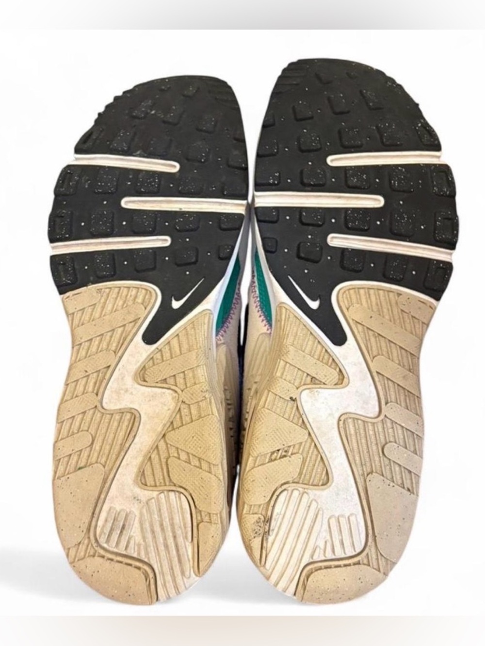 Nike Air Max Sneakers in Cream with Green and Purple Accents - Picture 5 of 5